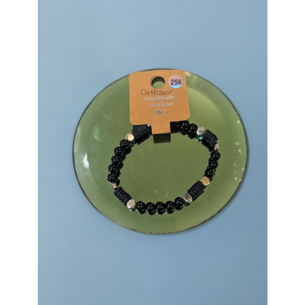 Onyx & Lava Stone Diffuser Bracelet 6mm